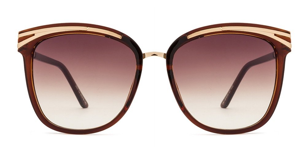 UV Protection Cat-eye Sunglasses (Free Size) (For Women, Brown) - Image 5