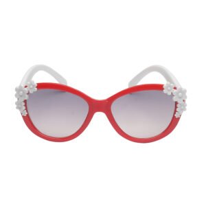 Amour Baby Girls Oval Sunglass - 1 Sunglasses, 1 Sunglasses Case, 1 Cleaning Soft Cloth