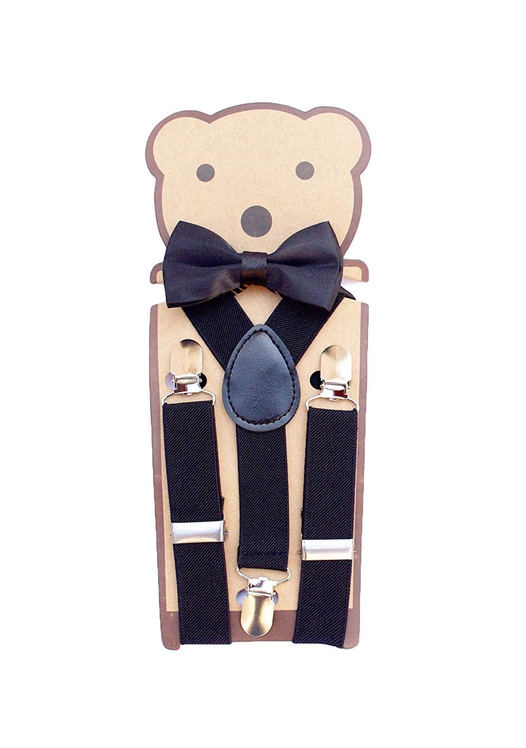 Kutumbh Y- Back Suspenders for Boys (Black) - Image 2