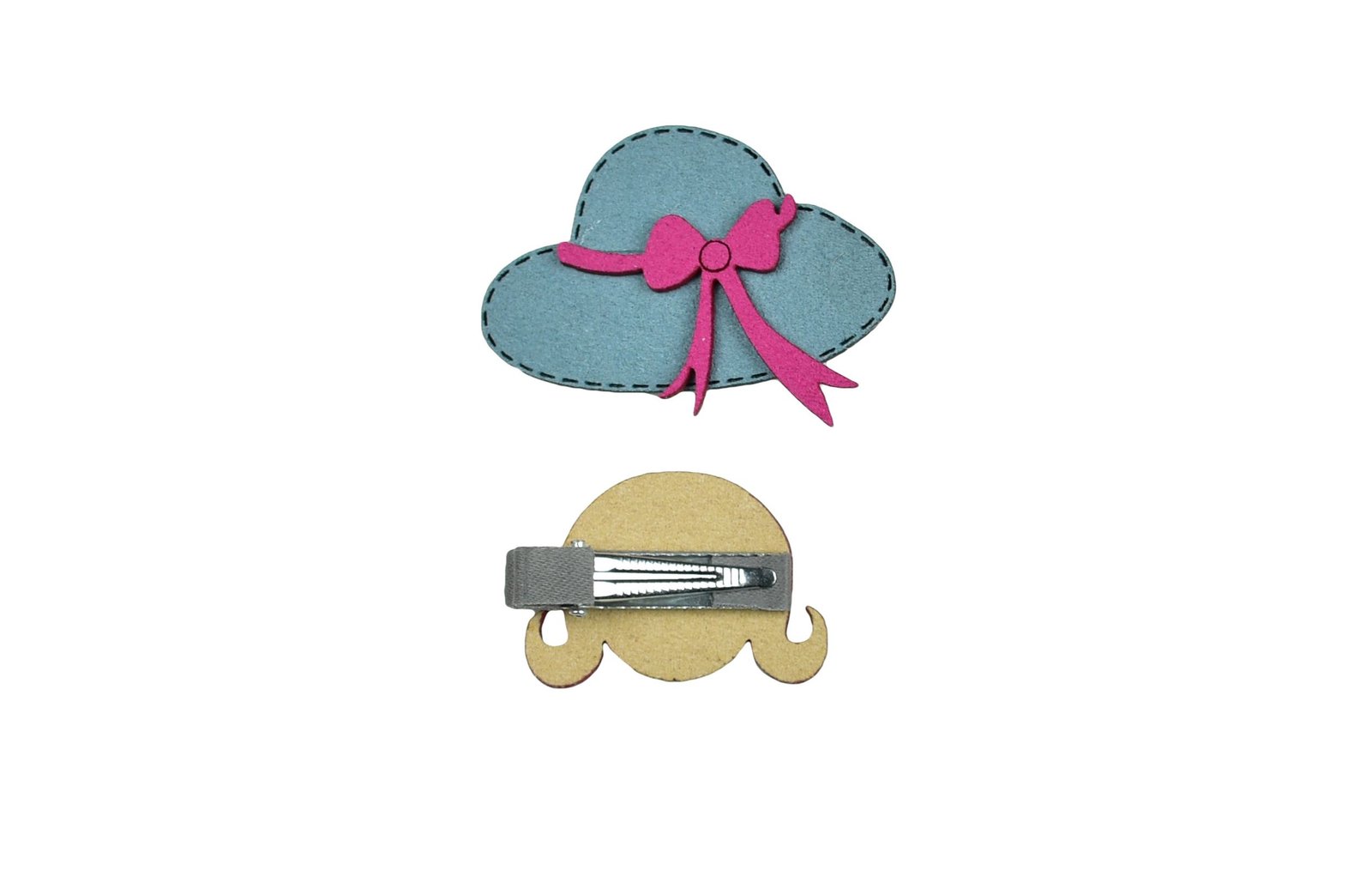 Kutumbh Hat & Doll Design Pair of Hair Clips Pack of 2 for Girls/Baby Girls - Image 3