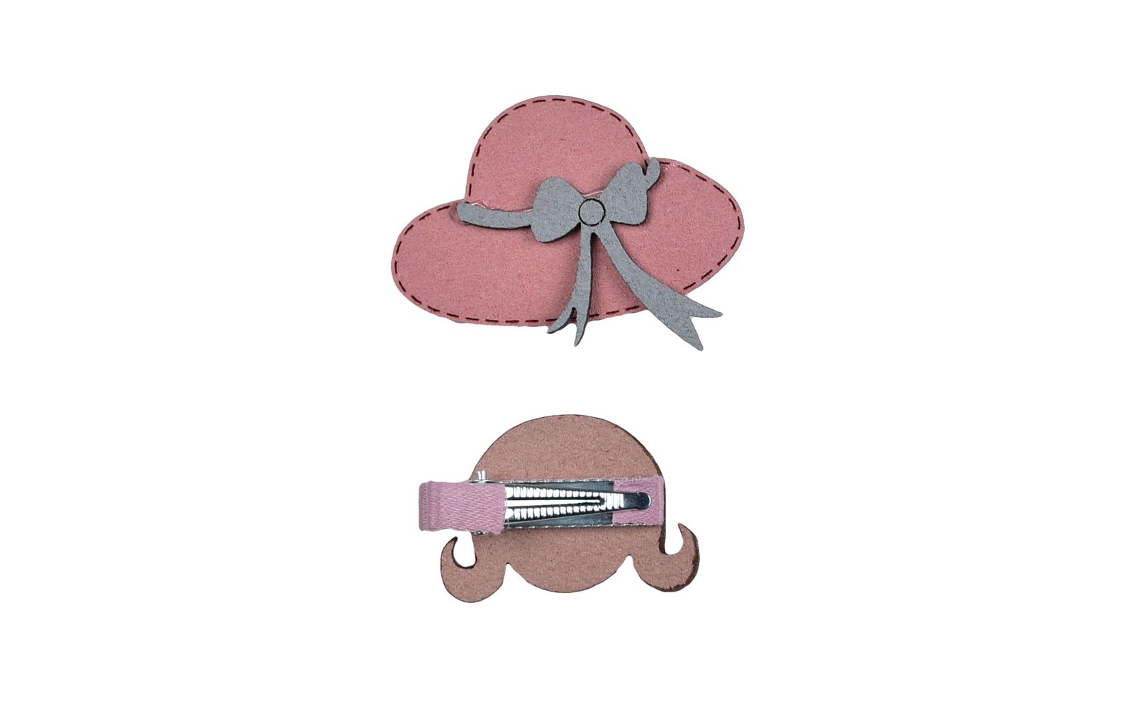 Kutumbh Hat & Doll Design Pair of Hair Clips Pack of 2 for Girls/Baby Girls - Image 3